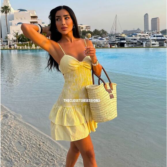 RARE!!! ZARA BLOGGER FAVE!!! Mini Dress with Spaghetti Straps NWT LAST ONE!!! - Picture 3 of 16